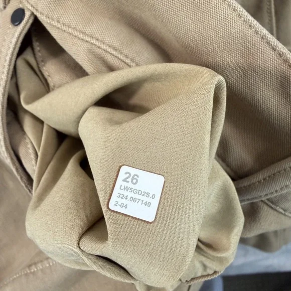 Lululemon City Sleek Utilitech Extra-Wide-Leg Pants Filbert Tan Women 26 $128 - Picture 3 of 11